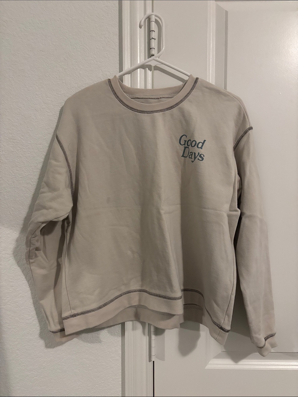 Good Days madewell womens Crewneck Sweatshirt - Beige